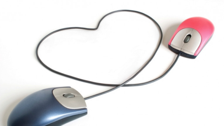 мишка компютър любов сърце интернет