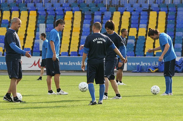 Първата тренировка на Левски1