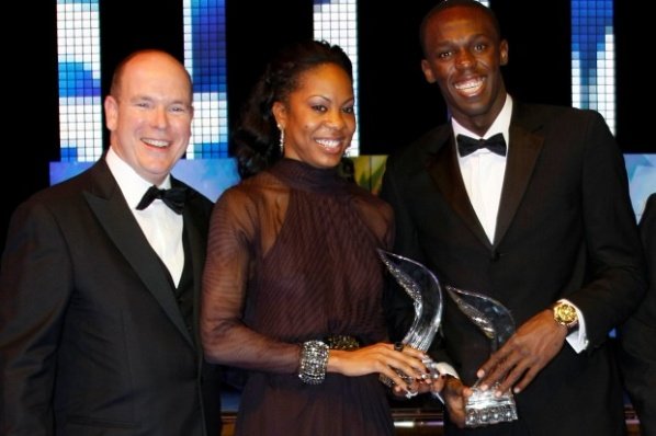 Световният шампион на 100 и 200 метра Юсейн Болт и1