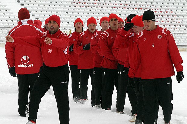 Първата тренировка на ЦСКА за 20091