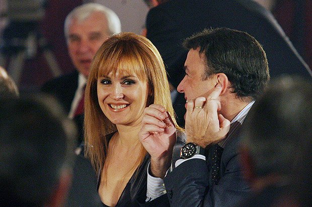 Президентът на БФС Борислав Михайлов със съпругата си1