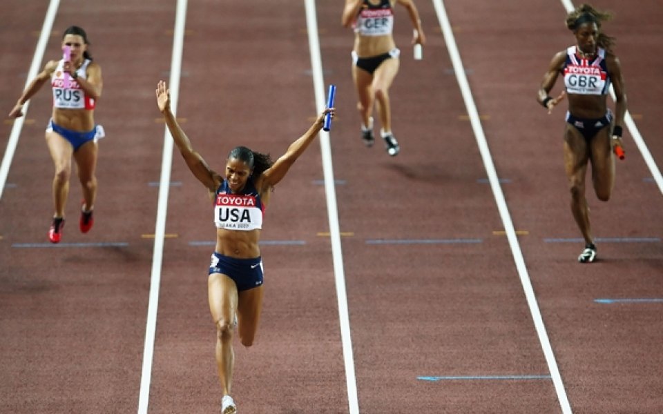 Дамската щафета на САЩ спечели на 400м
