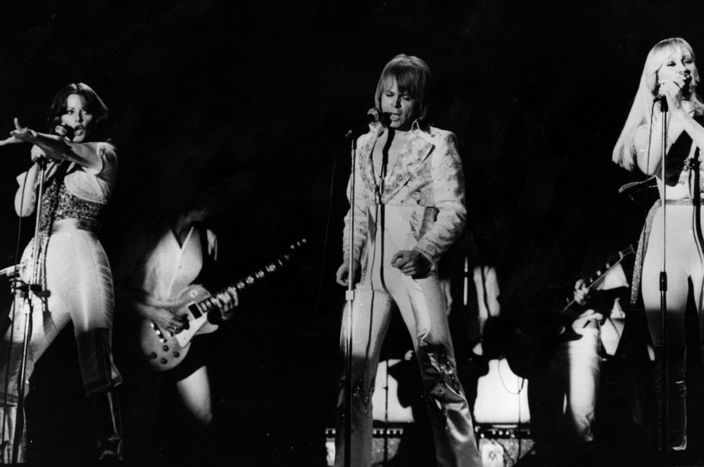 По време на концерт през 1977 г.