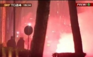 40 карабинери са ранени при безредиците в Рим през нощта