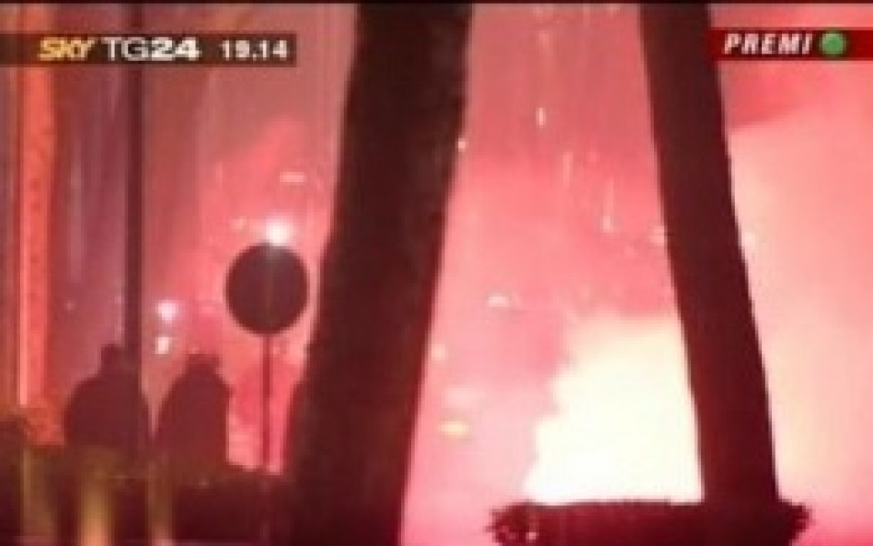 40 карабинери са ранени при безредиците в Рим през нощта