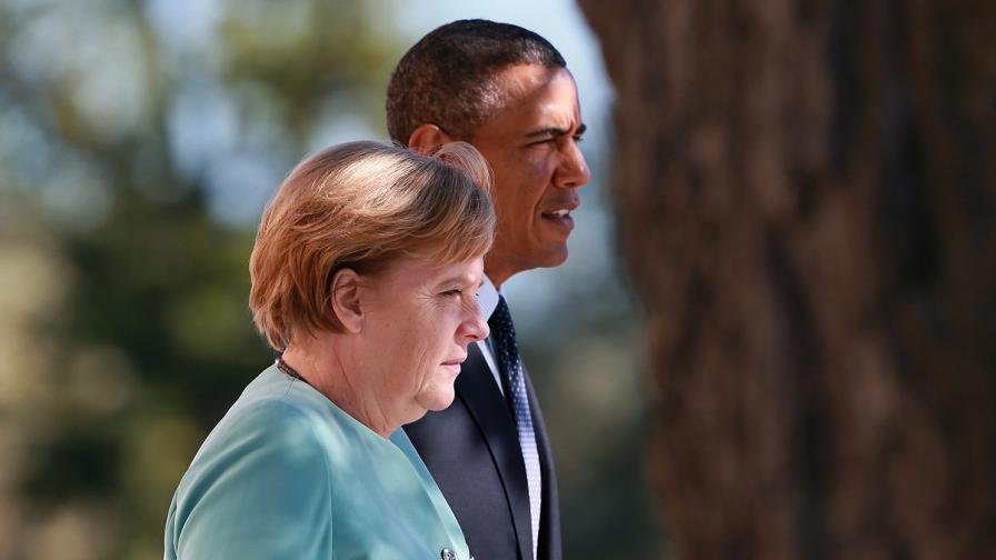 Обама и Меркел през септември 2013 г.