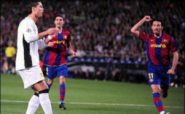 Роналдо изпусна дузпа, а Барселона изпусна Юнайтед