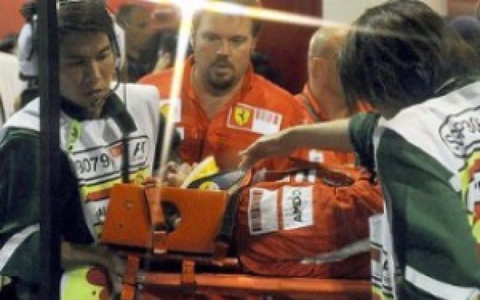 Механик на Ферари в болница, след инцидента с Маса