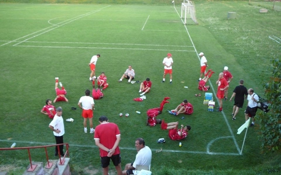 ЦСКА на тъмно преди мача с Литекс