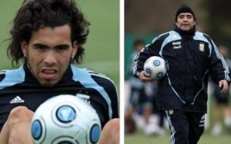 Марадона ще мачка Бразилия с Тевес и Меси