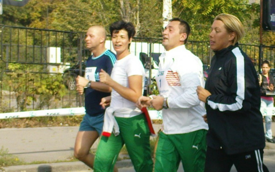 Руми Нейкова форлойфер на спортния министър на Софийския маратон