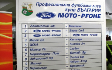 ЦСКА - Литекс, Черно море - Брестник/Левски и столично дерби за Купата на България