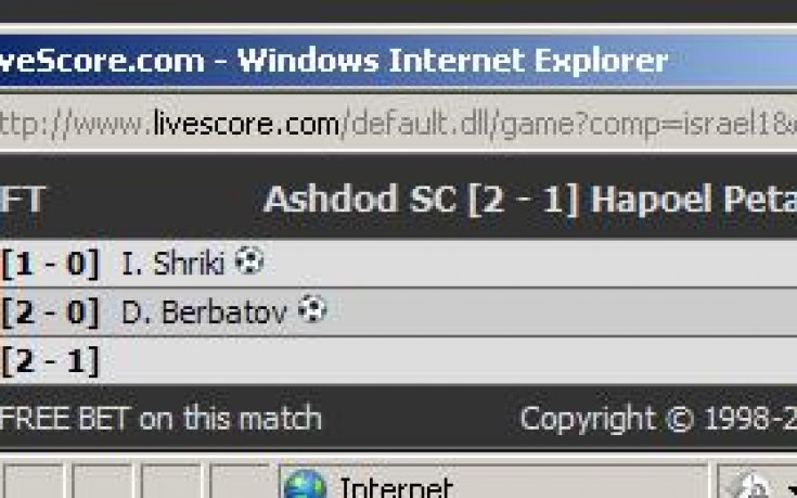 Livescore.com трансферира Бербатов в Израел
