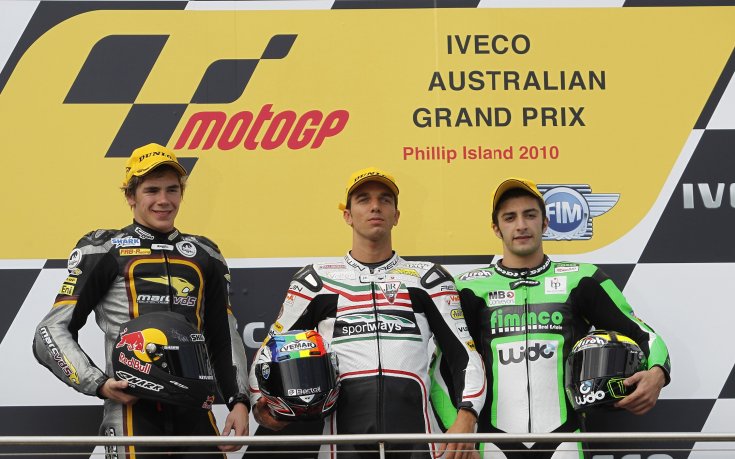 Алекс де Анжелис с първа победа в клас Мото2