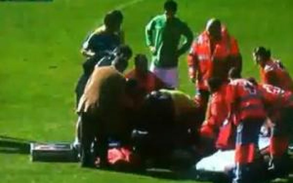 ВИДЕО: Футболист на Саламанка се размина на косъм от смъртта