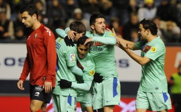 ВИДЕО: Барса закъсня с влака, но отвя и Осасуна