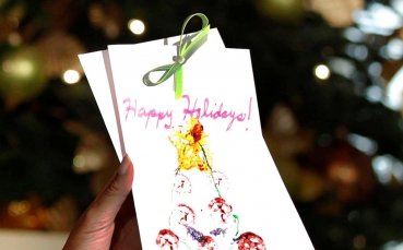 Ашли прати коледна картичка на Черил