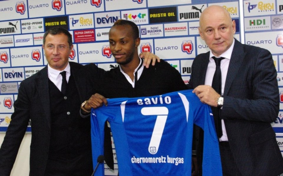 СНИМКИ: Представиха Савио Нсереко като футболист на Черноморец