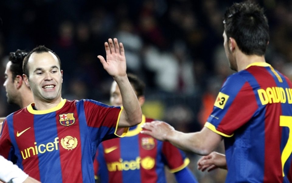 ВИДЕО: Барселона се пораздвижи на Ноу Камп - 3:0 срещу Сантандер
