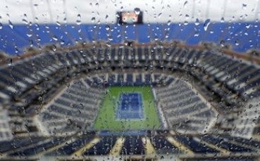 Дъжд отложи началото на днешната програма на US Open
