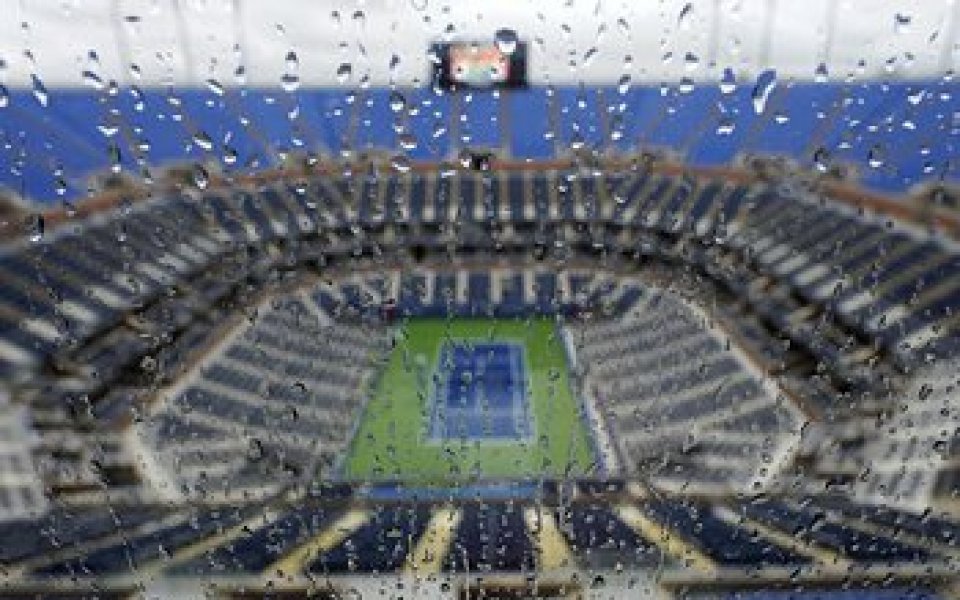 Дъжд отложи началото на днешната програма на US Open