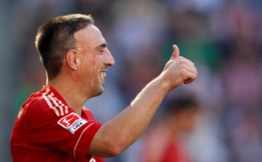 Рибери на линия за мача с Херта