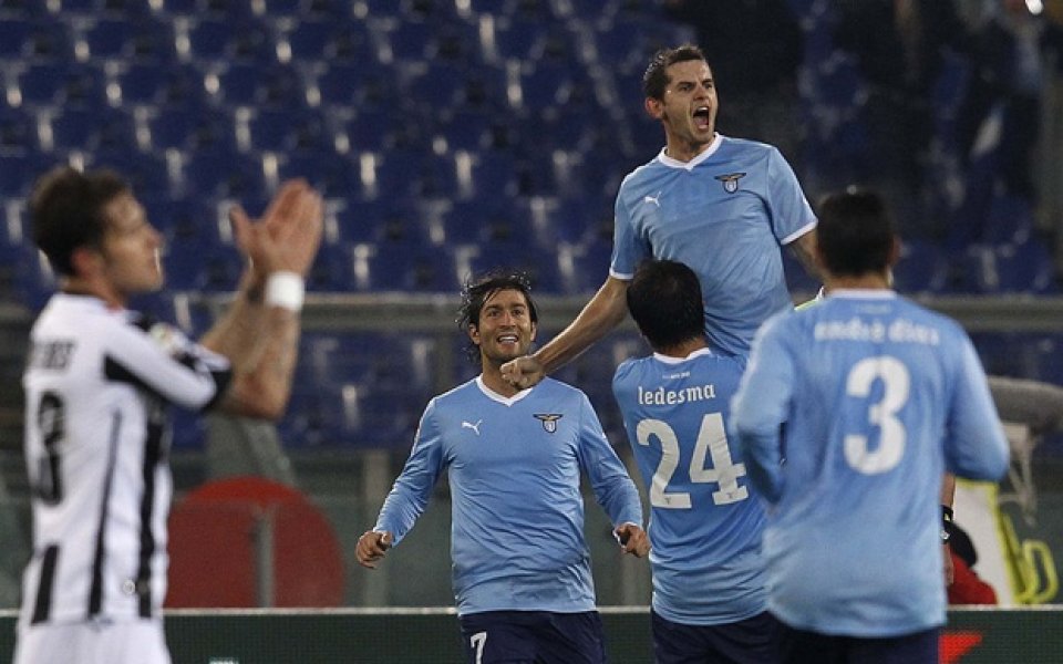 Лацио с трудна победа за Купата, чака Милан на 1/4-финал