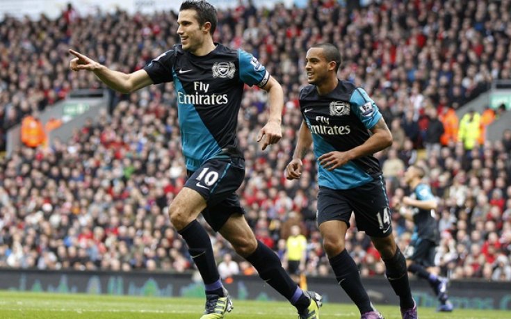 ВИДЕО и СНИМКИ: С два гола на Ван Перси Арсенал обърна Ливърпул