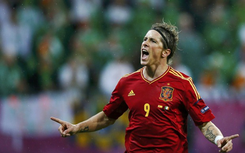 Фернандо Торес е играч на мача Испания - Ирландия