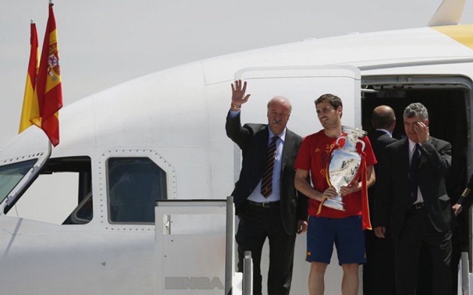 Европейският шампион се прибра у дома си