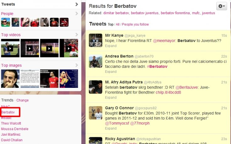 Името на Бербатов заля Интернет, феновете смятат, че си е направо на аванта