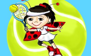 СНИМКИ: Калинка с тенис ракета стана талисман на WTA Турнира на шампионките