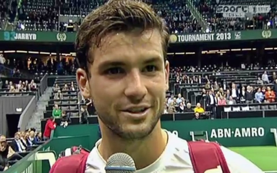 Гришо не остави шанс на Давиденко, отива на четвъртфинал в Ротердам