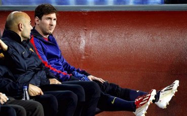 СНИМКА: Меси горд със сина си