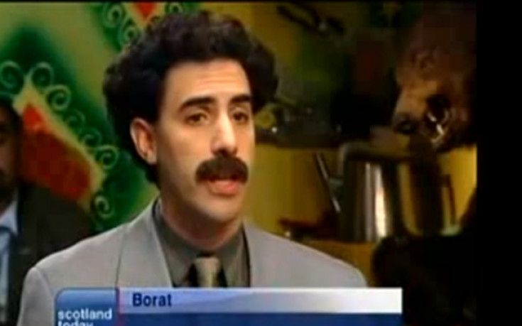 Борат май наистина е фен на Глазгоу Рейнджърс