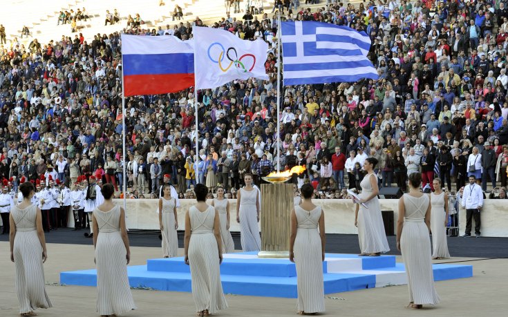 Олимпийският огън пристигна в Москва