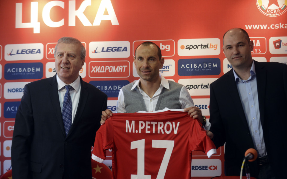 Мартин Петров бе представен като футболист на ЦСКА