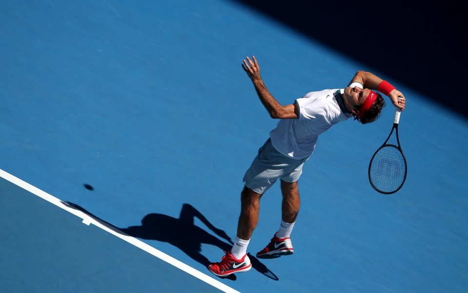 Федерер потегли мощно в австралийската жега