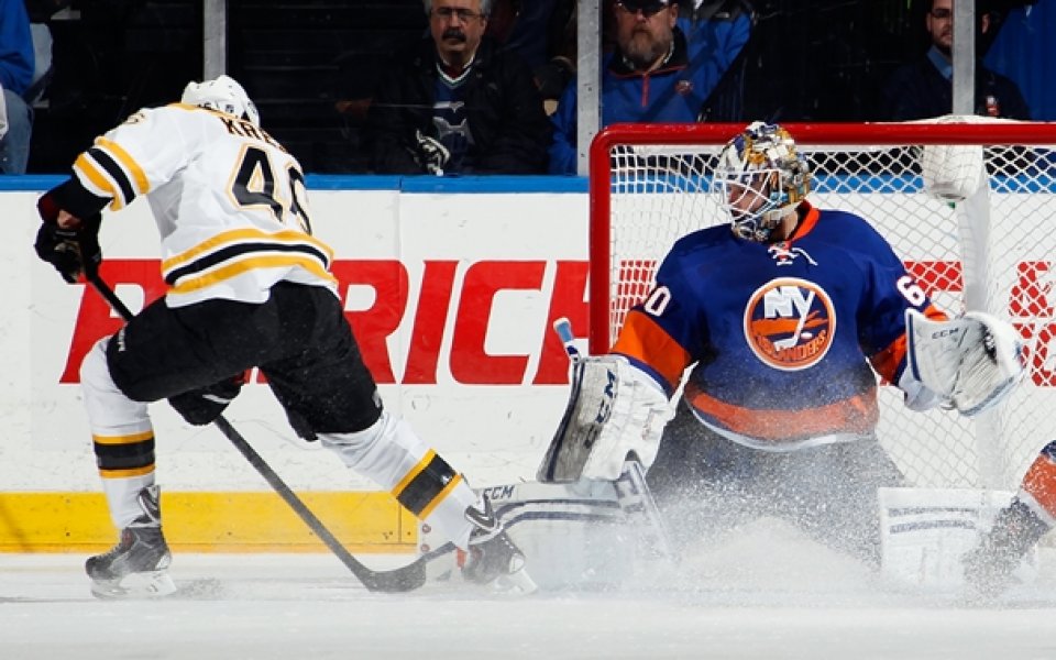 Бостън вкара шест гола на Ню Йорк Айлендърс