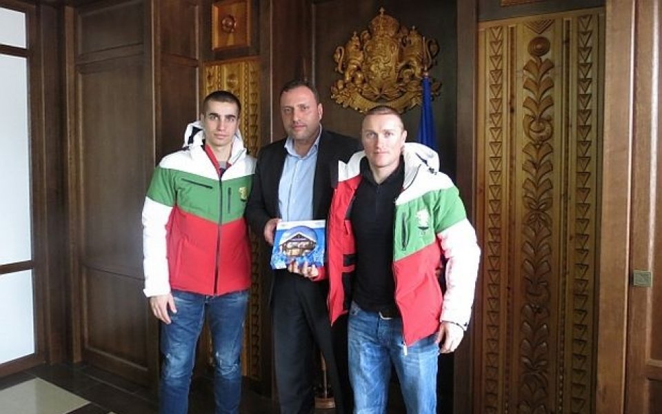 Олимпийците от Банско се срещнаха с кмета Икономов