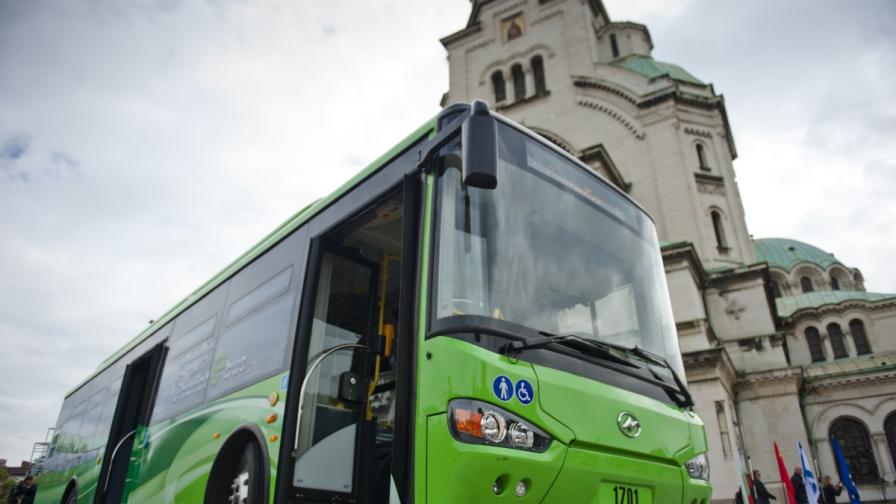 Първият електробус в Европа тръгва в София