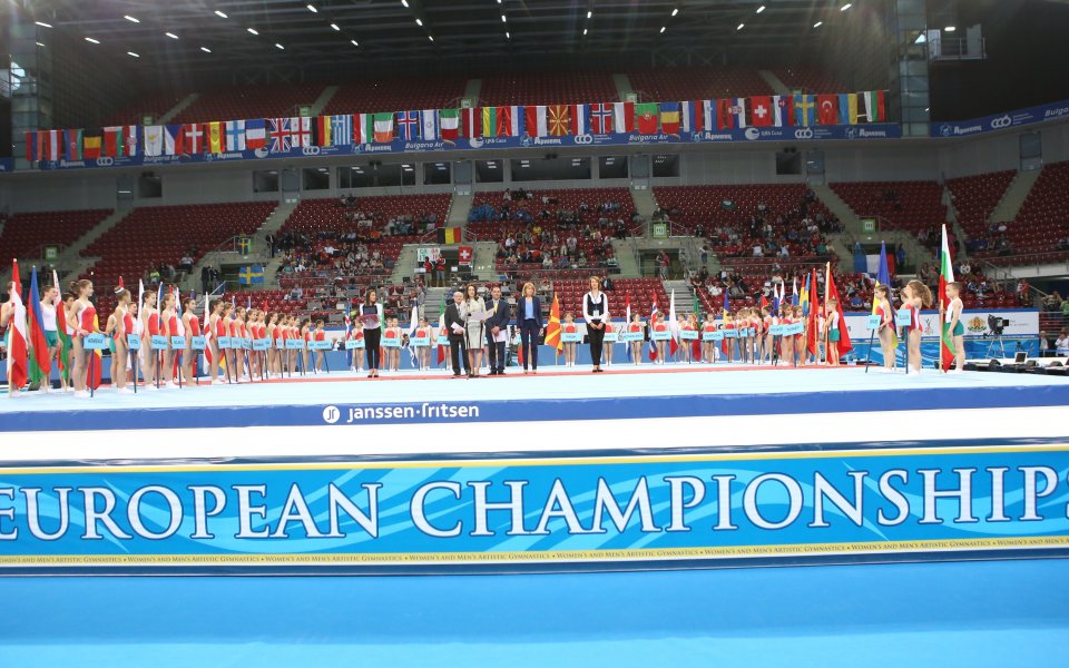 Откриха Европейското първенство по спортна гимнастика за мъже