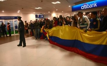 Отборът на Колумбия пристигна в Буенос Айрес