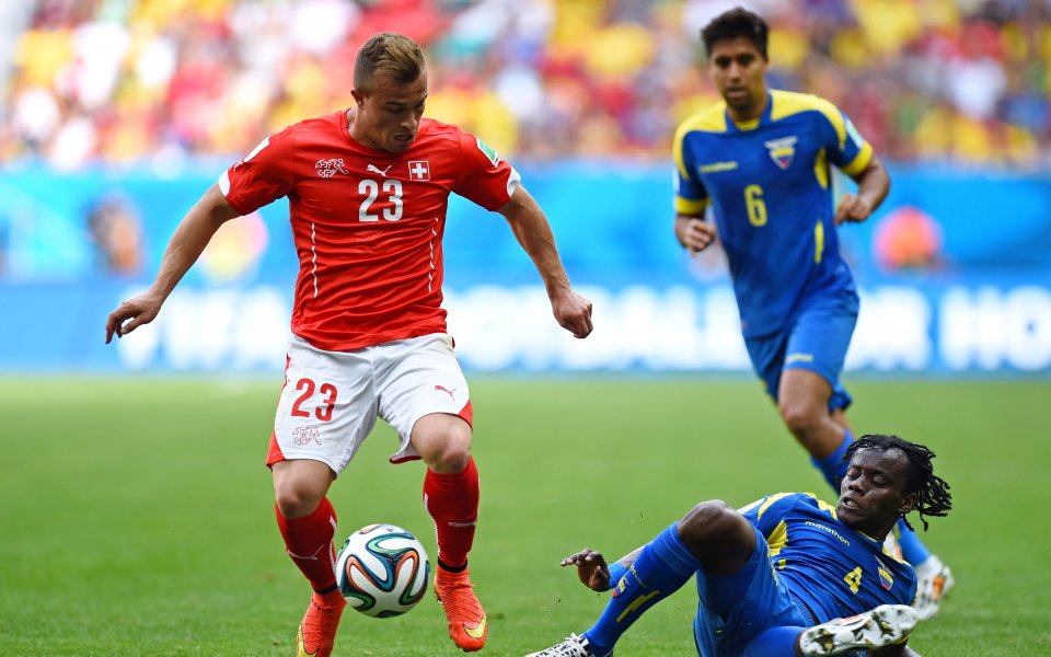 Джердан Шакири е играч на мача срещу Еквадор