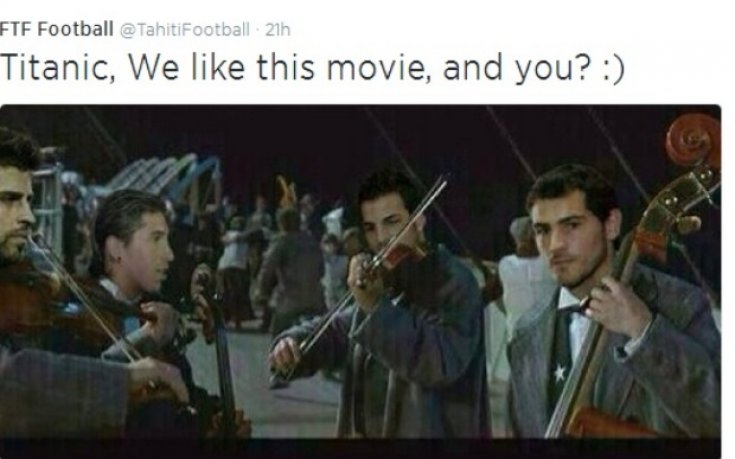 Даже и федерацията на Таити се подигра с Испания