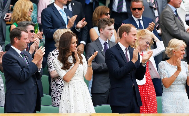 Кейт и принц Уилям аплодират на крака победителя Григор Димитров