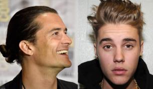 Орландо Блум и Джъстин Бийбър