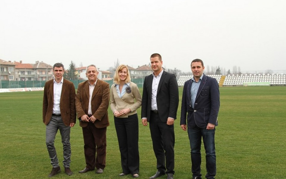 ФК Верея започва строеж на нова трибуна на стадион 