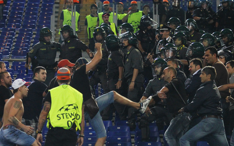 ЦСКА започва издирване на провокаторите на инцидентите от Рим