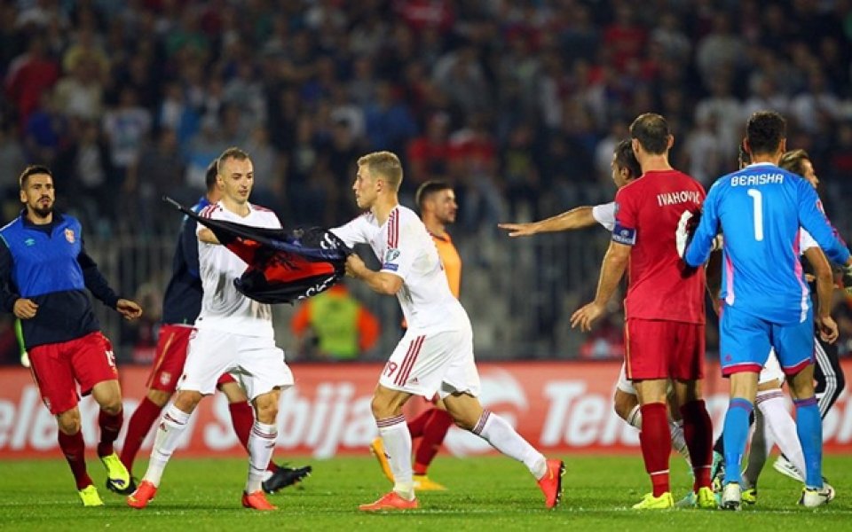 УЕФА решава за Сърбия – Албания до няколко дни